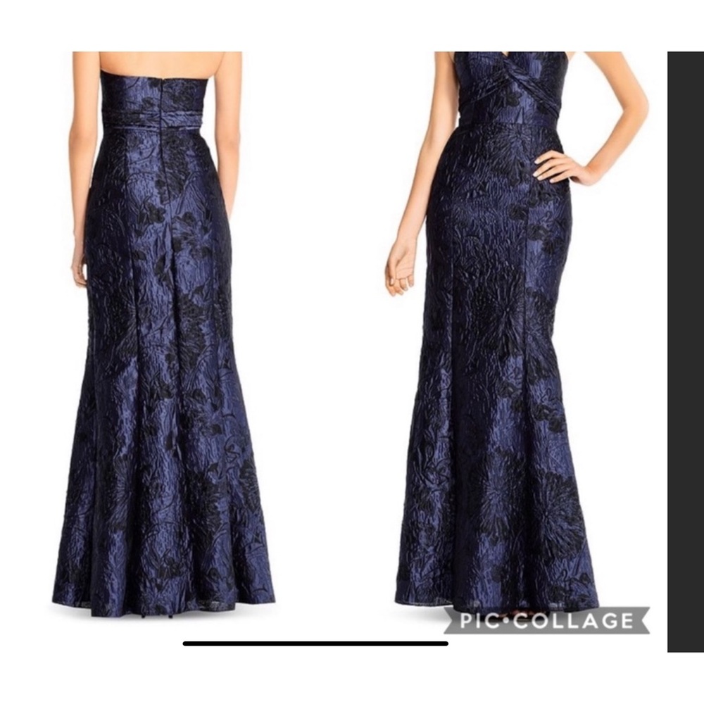 Aidan mattox strapless jacquard beautiful long gown